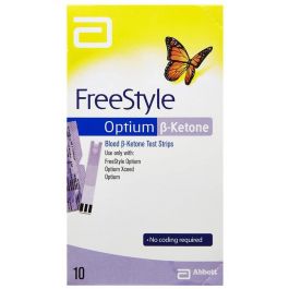 FREESTYLE OPTIUM KETONE TEST STRIPS 10'S