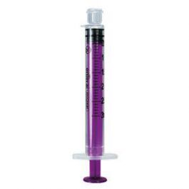 SYR-03S Enteral syringe. Purple ,3ml, single use, low dose tip with ENFit connector, 100/Case