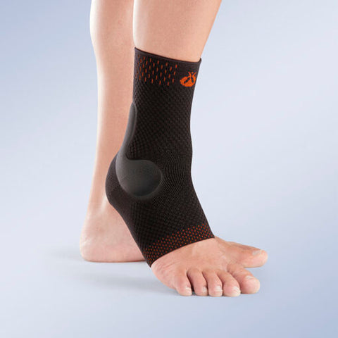 Orliman Breathable Ankle Support With Thermoplastic Plates, Black