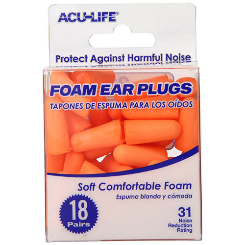 Acu Life Foam Ear Plugs 18 Pair