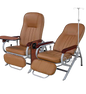 Reclining blood donor chair with footrest and tray from a medical equipment supplier in UAE