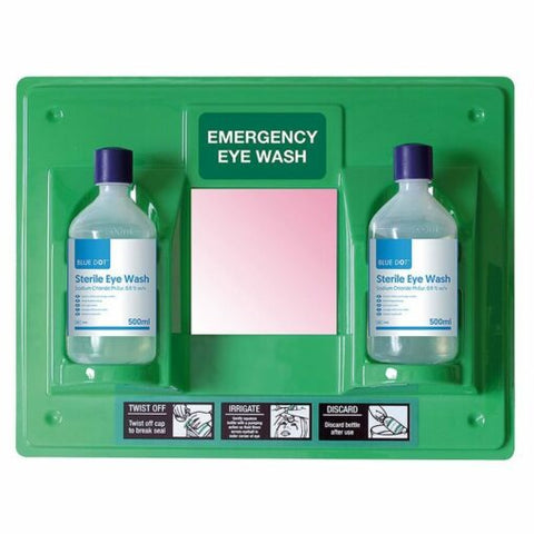 Blue Dot Green Emergency Eye Wash Station