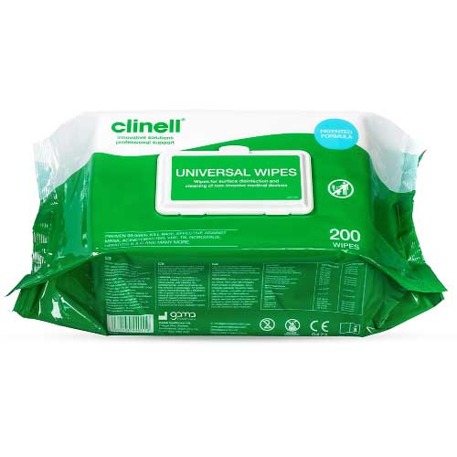 Clinell Universal Sanitizing Wipes 200pcs