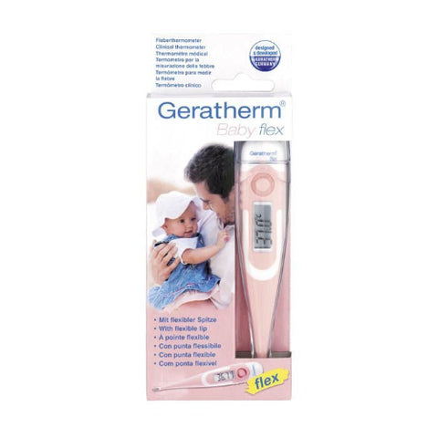 مقياس الحرارة الرقمي Geratherm Baby Flex - وردي