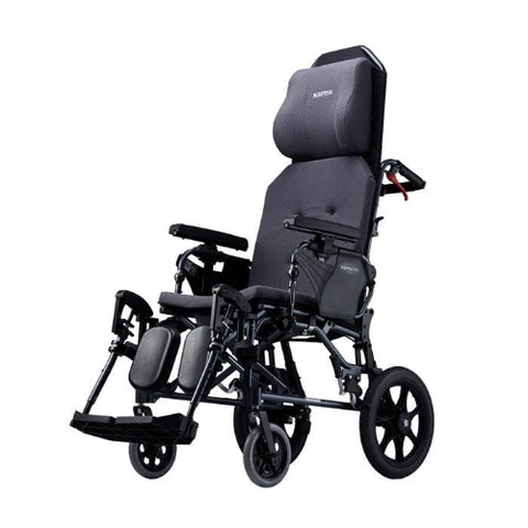 Karma Functional Wheel Chair Grey-Black18inch-Mvp-502F14Wb