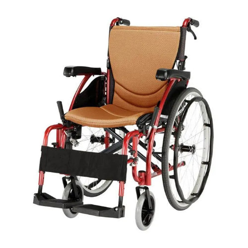 Karma S Ergo Manual Wheel Chair Orange-Red 20inch-115F24Wb-O-R