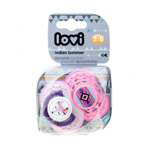 Lovi Dyn Soother Silicone 3-6M (2 Pcs) Indian Summer- 22856G