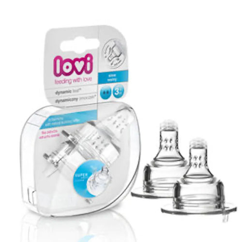 Lovi Dynamic Teat – Super Vent 3M+ Slow ( 2 Pcs)- 18750