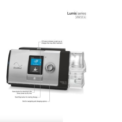 Lumis 150 VPAP ST with Heated Humidifier and Mask