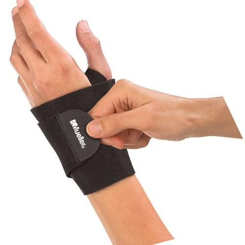 Mueller Wrist Support Wrap- Black-4505