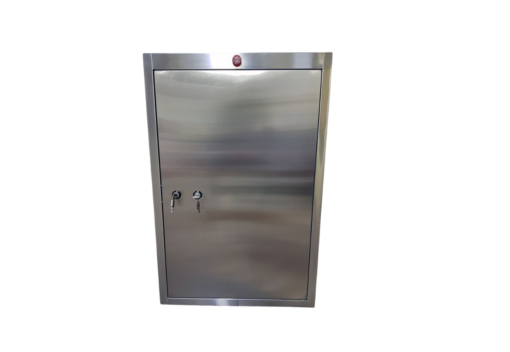 Narcotic Cabinet – 90*60*90 • Structure is made from non-magnetic stainless steel material • Two Inner Shelves
