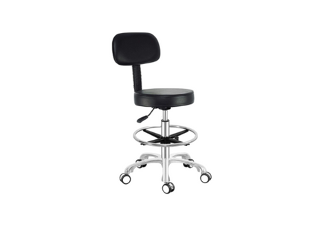 Revolving Stool- Adjustable Height with Backrest and footrest