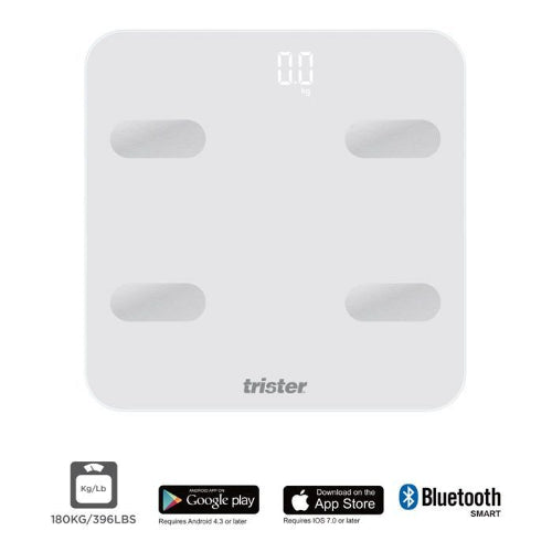 Trister Smart Body Musc Bone Bmi Scale -White 4S- Ts 430Ps-B
