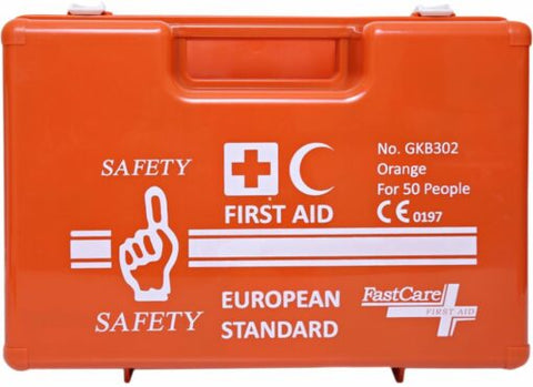 Fast Care First Aid Kit for 50 people Orange