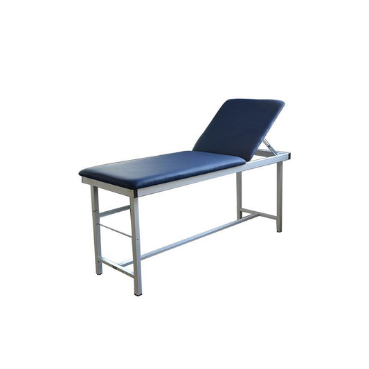 Powder-Coated Steel Examination Couch with durable frame for clinics and hospitals in UAE