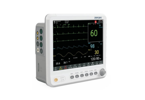 Zoncare PM7000D patient monitor with trolley