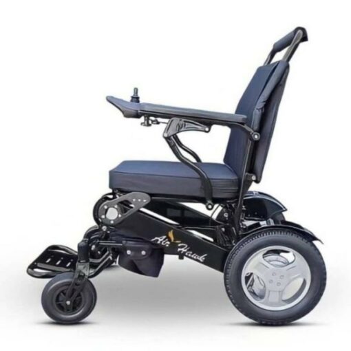 Air Hawk – Lightweight and Foldable Electric Wheelchair, Black – GM-D09