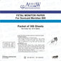 Arrow AFS M800 CTG Recording Paper 152mm x 90mm x 150 sheets (25 Packets/Box)