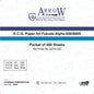 ورق تسجيل تخطيط القلب الكهربائي Arrow AZFA 600 مقاس 145 مم × 150 مم × 400 ورقة (20 عبوة/صندوق)