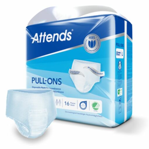 Attends – Pull Ons 8 Large Adult Diapers – 4 x 16pcs