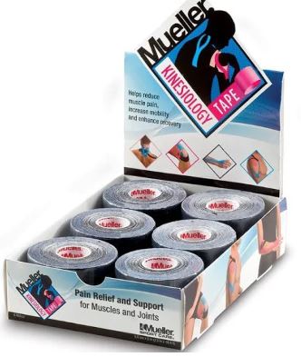 Mueller S Kinesiology Tape – Blk2?X16.4 Ft.6 Rolls per Case-28147