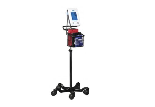 Blood Pressure Monitor on Wheels with digital Display including SpO2 -Heart rate-Blood Pressure with interchangeable Blood pressure cuffs