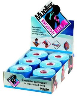 Mueller S Kinesiology Tape Blue2? X 16.4 Ft.6Rolls per Case-2736