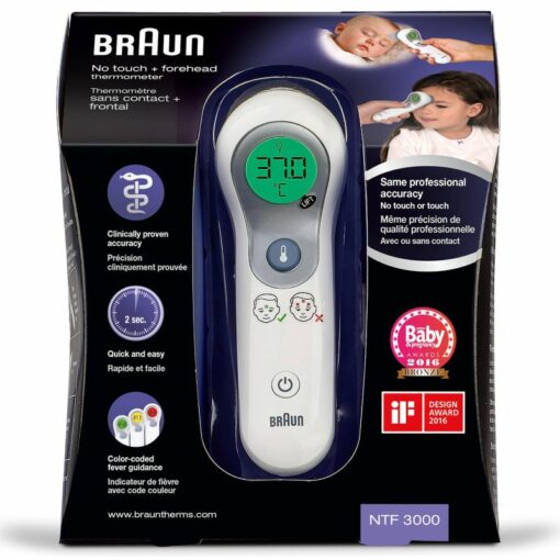 Braun – Thermometer 2 in 1 – No Touch + Front – NFT3000