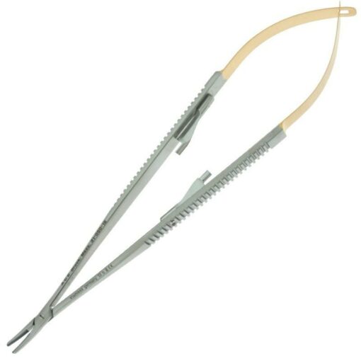 Naeltjie – Naaldhouer Castroviejo Geboë Tungsten Carbide, 18 cm – AUGC-1004