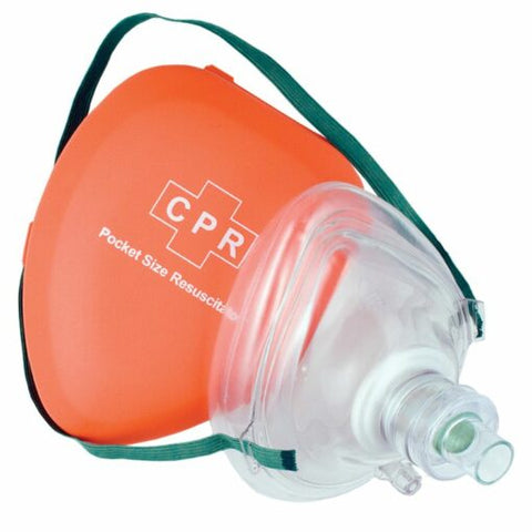 CPR Pocket Mask in Hard Case with Gloves