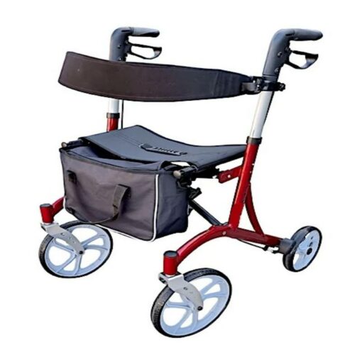 Deluex Opvoubare Rollator Loopraam vir Senior Gestremdes, 4 Wheel Walker – GM-CA8860L