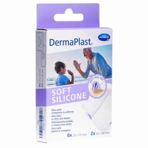 Dermaplast – Soft Silicone Bandages, 8 Strips – 535311