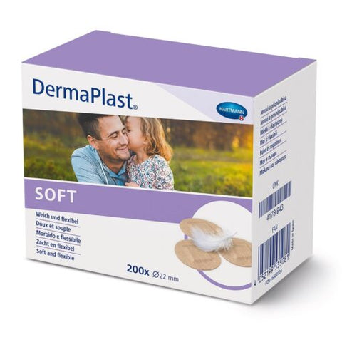 Dermaplast Soft Spots Hypoallergenic Plaster 22mm 200pcs