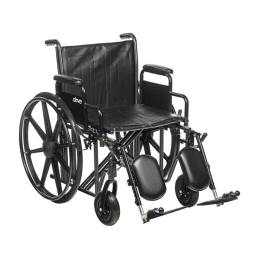 Drive Devilbiss – Bariatric Sentra EC Heavy-Duty Wheelchair, 22-inch Seat Width