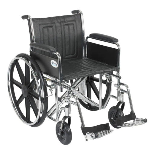 Drive Devilbiss – Sentra EC Heavy-Duty Wheelchair, 20-inch Seat Width