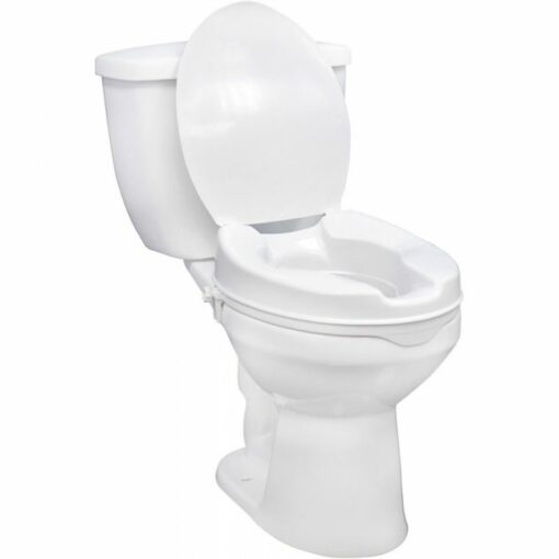 Drive Medical 4 Inch Raised Toilet Seat with Lock