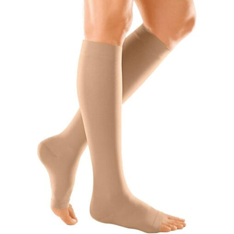 Duomed – Calf Open Toe CCL 1 Compression Stocking Beige