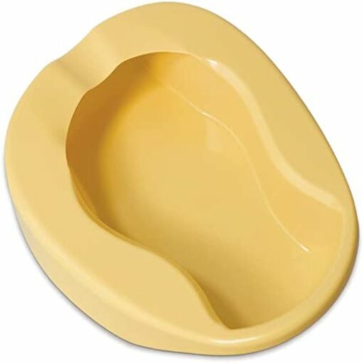 Durable Conventional Plastic Bed Pan, Yellow