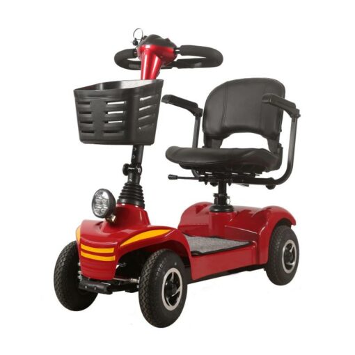 سكوتر كهربائي متحرك بأربع عجلات من EasyGo، أحمر - GM-4048