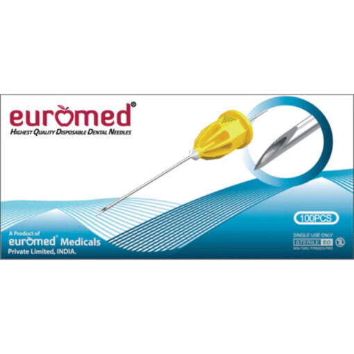 Euromed Dental Needle Ultra Short, 31G x 12mm – EM-7308