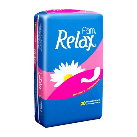 Fam – Relax Natural Cotton Feel,Maternity Sanitary Pads,20 Pads