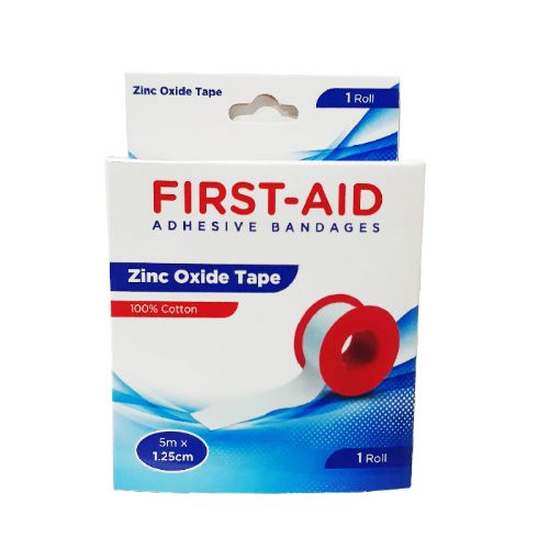 First Aid – Zinc Oxide Tape 5 x 1.25 cm 1 Roll