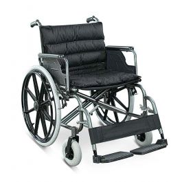 Heavy-Duty Manual Steel Wheelchair ( 56cm )