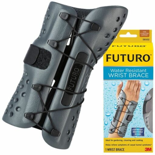 Futuro – Water Resistant Wrist Brace for Right Hand L/XL, Black – 58502