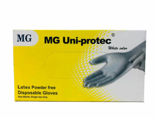 Latex powder free disposable gloves