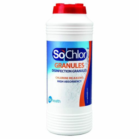 GV Health – Sochlor NaDCC Absorbent Granules for Biohazard Spills 500g – MFB253