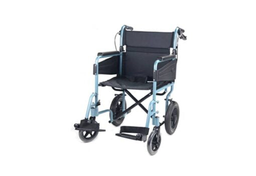 Heavy Duty Wheelchair, Pu Fixed Full Length Arm Folding Backrest For Easy Storage