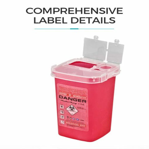 Kentex – 1L Sharps Container B Sharp Box, 1Ltr – DMS-T1B