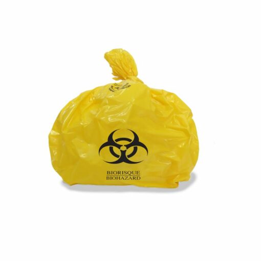 Kentex – Biohazard Medical Waste Bag, Yellow(Pack of 50)