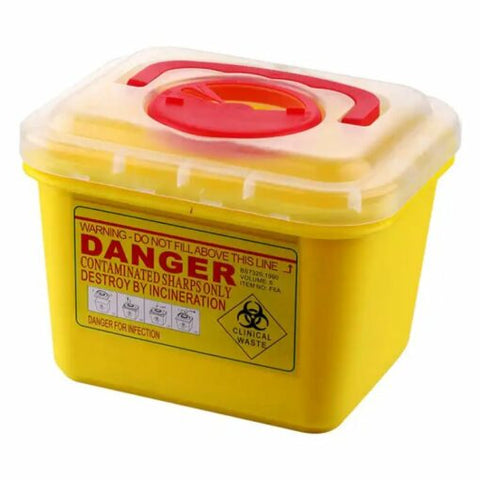 Kentex – Wegdoen Sharps Plastiekhouer Geel – 6Ltr